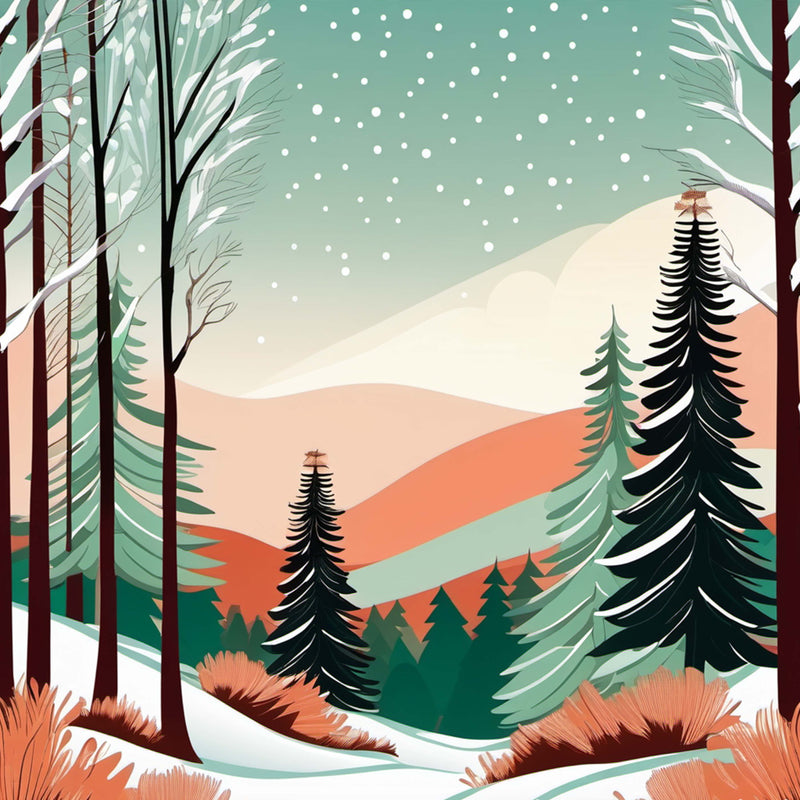 Winter Seamless Digital Paper 3 - CraftNest - Digital Crafting and Art