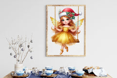 Christmas Golden Fairy Clipart Bundle - CraftNest - Digital Crafting and Art