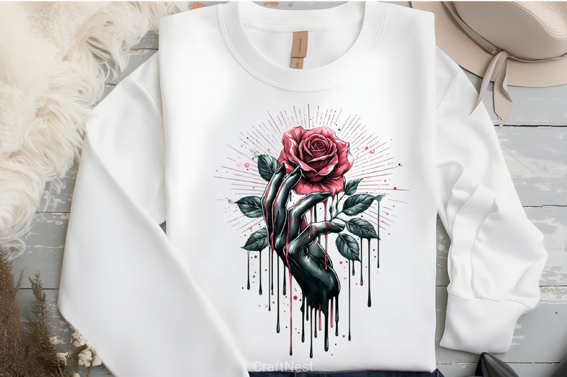 Dripping Rose Clipart Bundle - CraftNest - Digital Crafting and Art