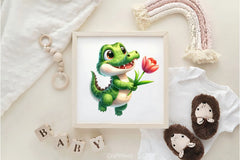 Cute Animals And Tulip Flower Clipart Bundle 3 - CraftNest - Digital Crafting and Art