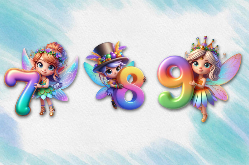 Mardi Gras Fairy Alphabet Clipart Bundle - CraftNest - Digital Crafting and Art