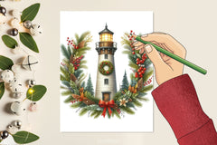 Christmas Lighthouse Clipart Bundle 2 - CraftNest - Digital Crafting and Art