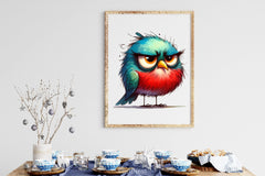 Funny Grumpy Bird Clipart Bundle - CraftNest - Digital Crafting and Art