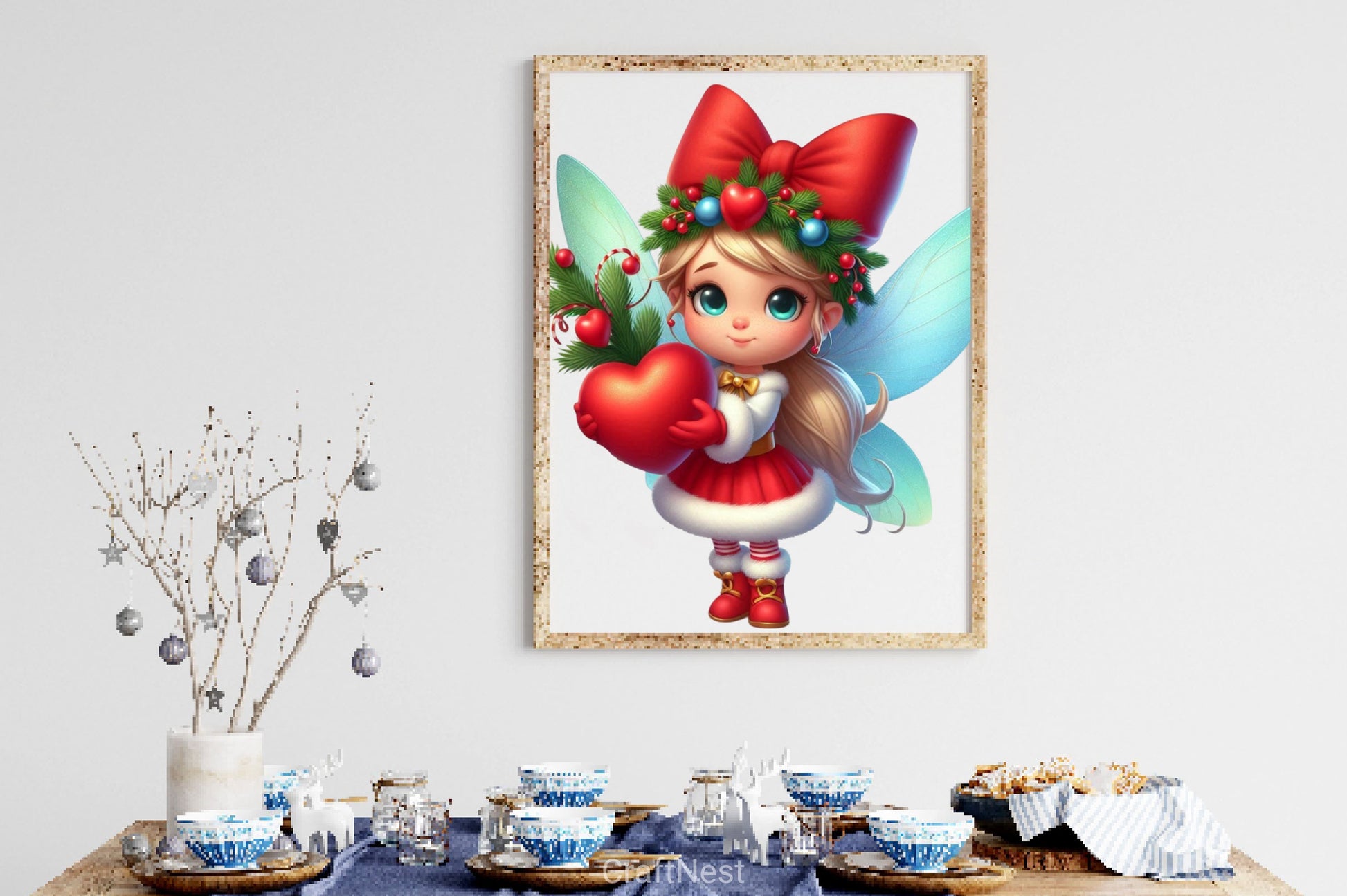 Christmas Cute Fairy Clipart Bundle - CraftNest - Digital Crafting and Art