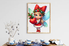 Christmas Cute Fairy Clipart Bundle - CraftNest - Digital Crafting and Art