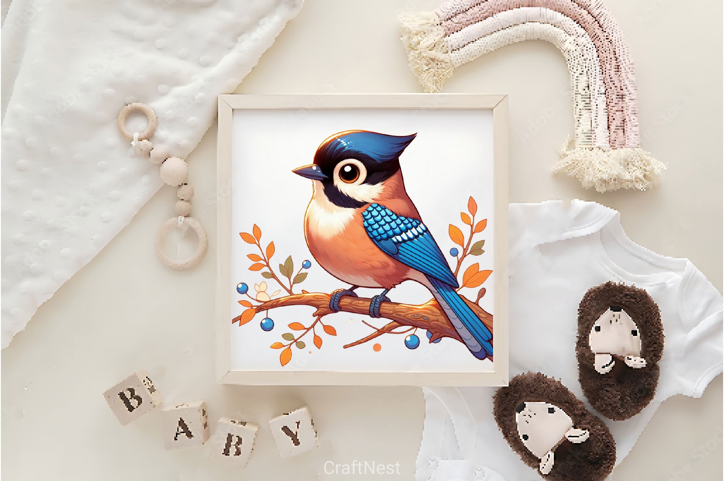 Cute Autumn Jay Clipart Bundle 2 - CraftNest - Digital Crafting and Art