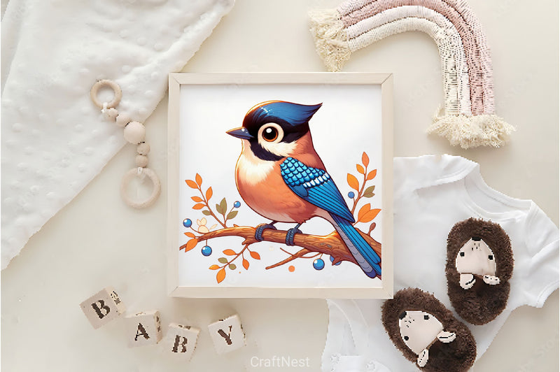 Cute Autumn Jay Clipart Bundle 2 - CraftNest - Digital Crafting and Art