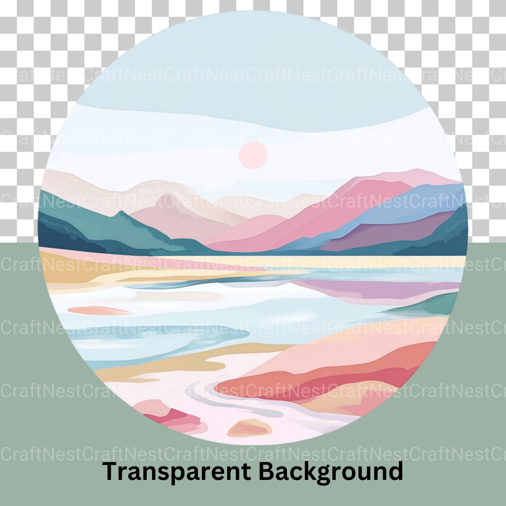 Landscape Abstract Clipart Bundle - CraftNest - Digital Crafting and Art