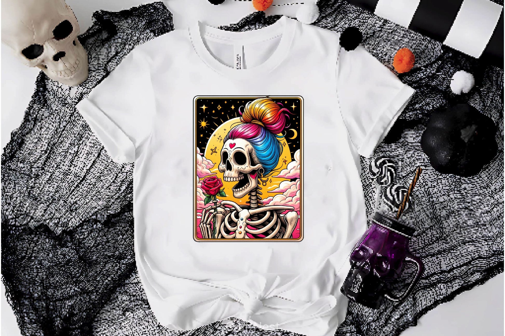 Funny Mexican Skeleton Tarot Card Clipart Bundle - CraftNest - Digital Crafting and Art