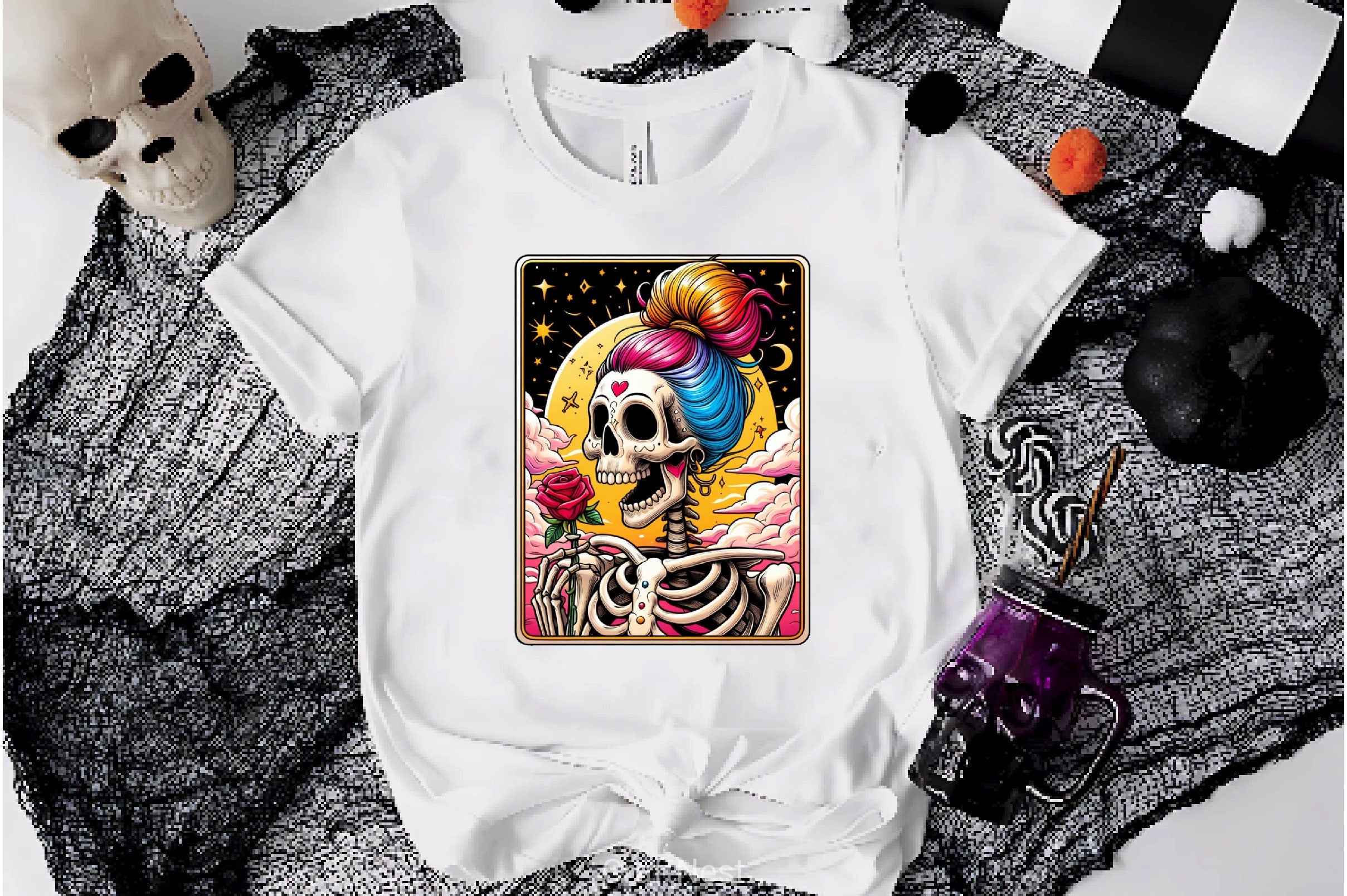 Funny Mexican Skeleton Tarot Card Clipart Bundle - CraftNest - Digital Crafting and Art