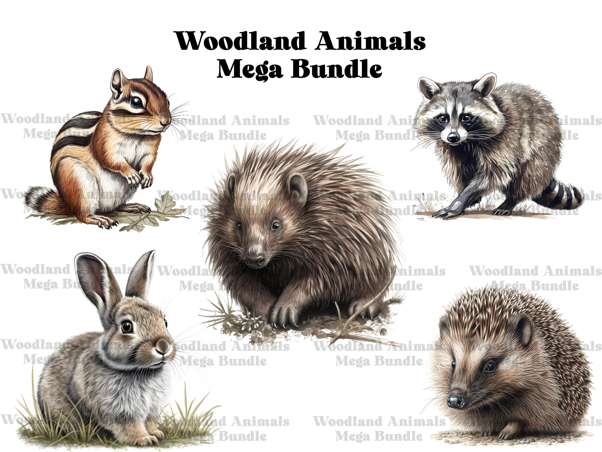 Woodland Animals Clipart - CraftNest