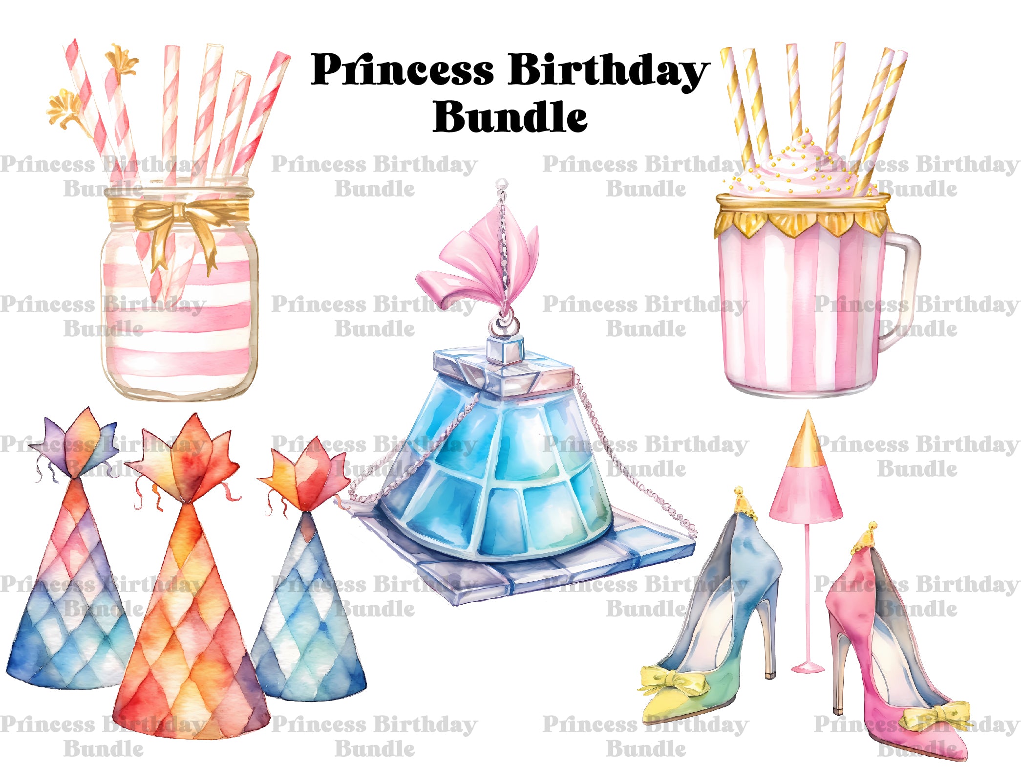 Princess Birthday Clipart - CraftNest