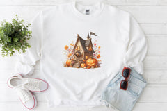 Cute Pumpkin House Clipart Bundle - CraftNest - Digital Crafting and Art