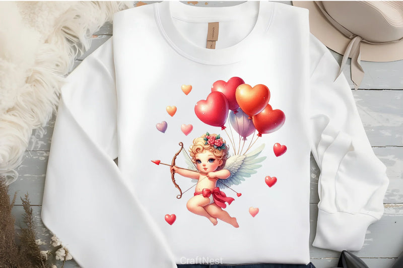 Valentine Cupid Clipart Bundle - CraftNest - Digital Crafting and Art