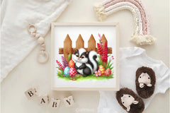 Easter Animal With Wooden Fence Clipart Bundle - CraftNest - Digital Crafting and Art