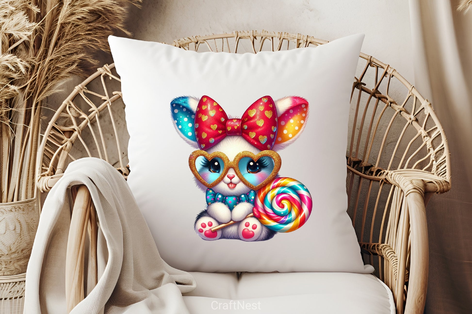 Bunny Heart Sunglasses Clipart Bundle - CraftNest - Digital Crafting and Art