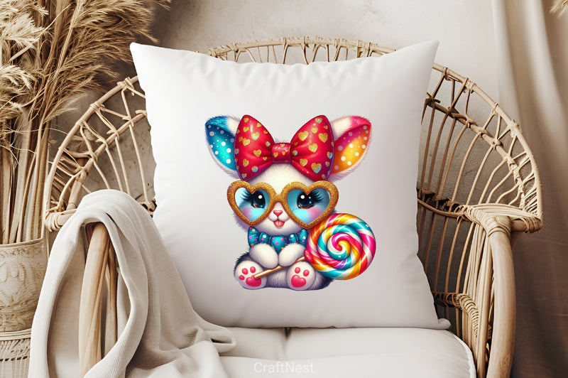 Bunny Heart Sunglasses Clipart Bundle - CraftNest - Digital Crafting and Art