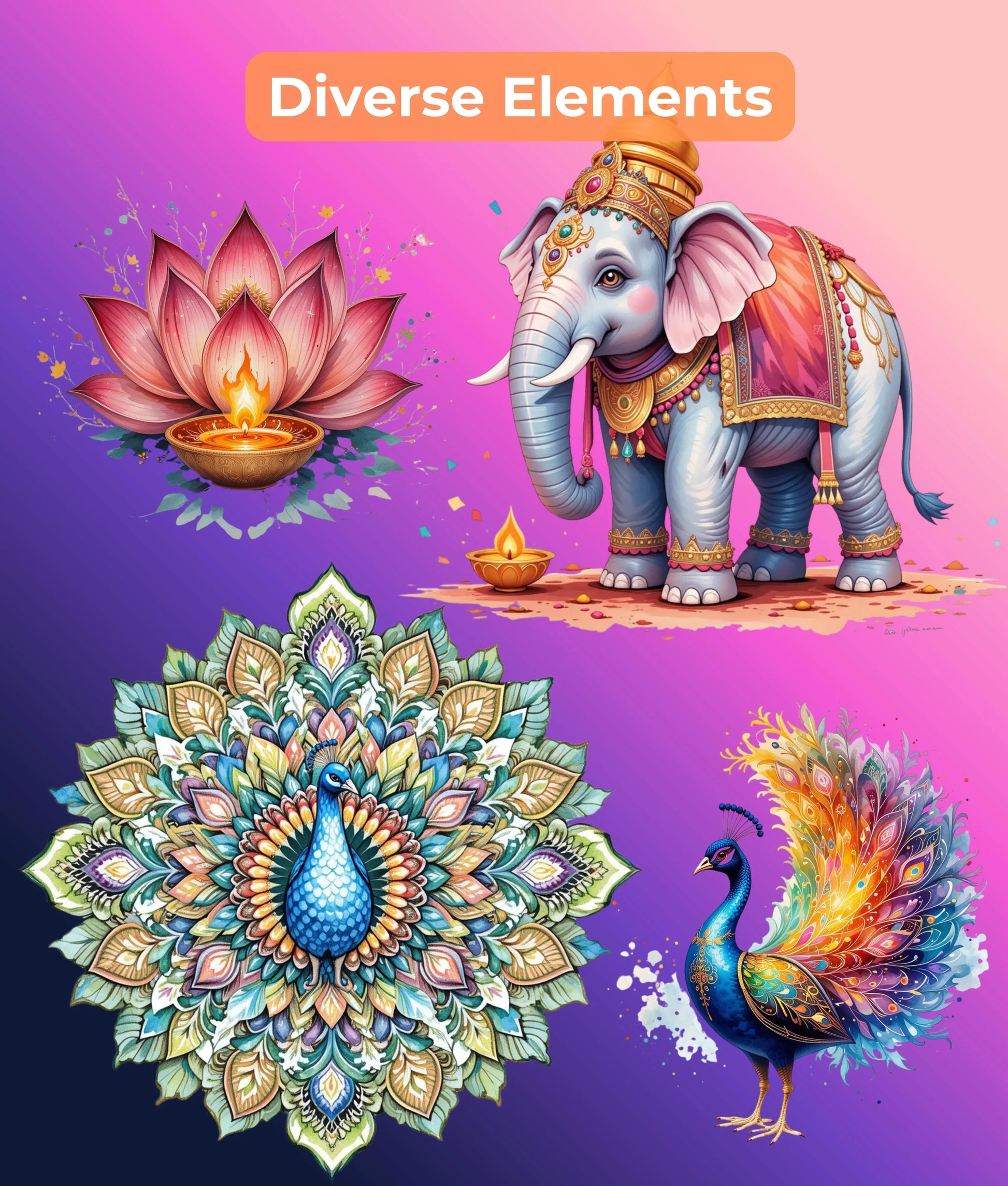 Premium Diwali Clipart Bundle - CraftNest - Digital Crafting and Art