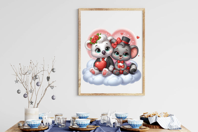 Animals Couple In Love Clipart Bundle - CraftNest - Digital Crafting and Art