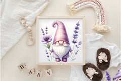 Lavender Gnome Clipart Bundle - CraftNest - Digital Crafting and Art