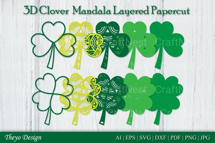 Clover Mandala SVG Bundle