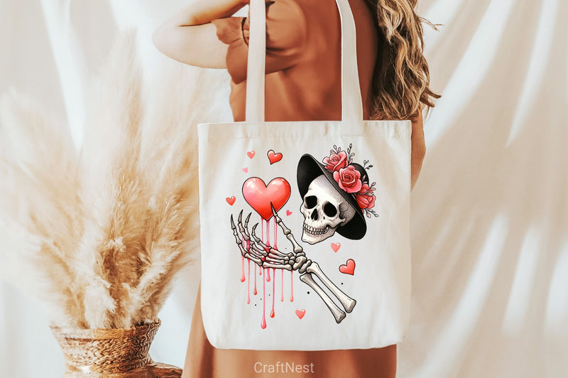 Valentine Skeleton Clipart Bundle 6 - CraftNest - Digital Crafting and Art