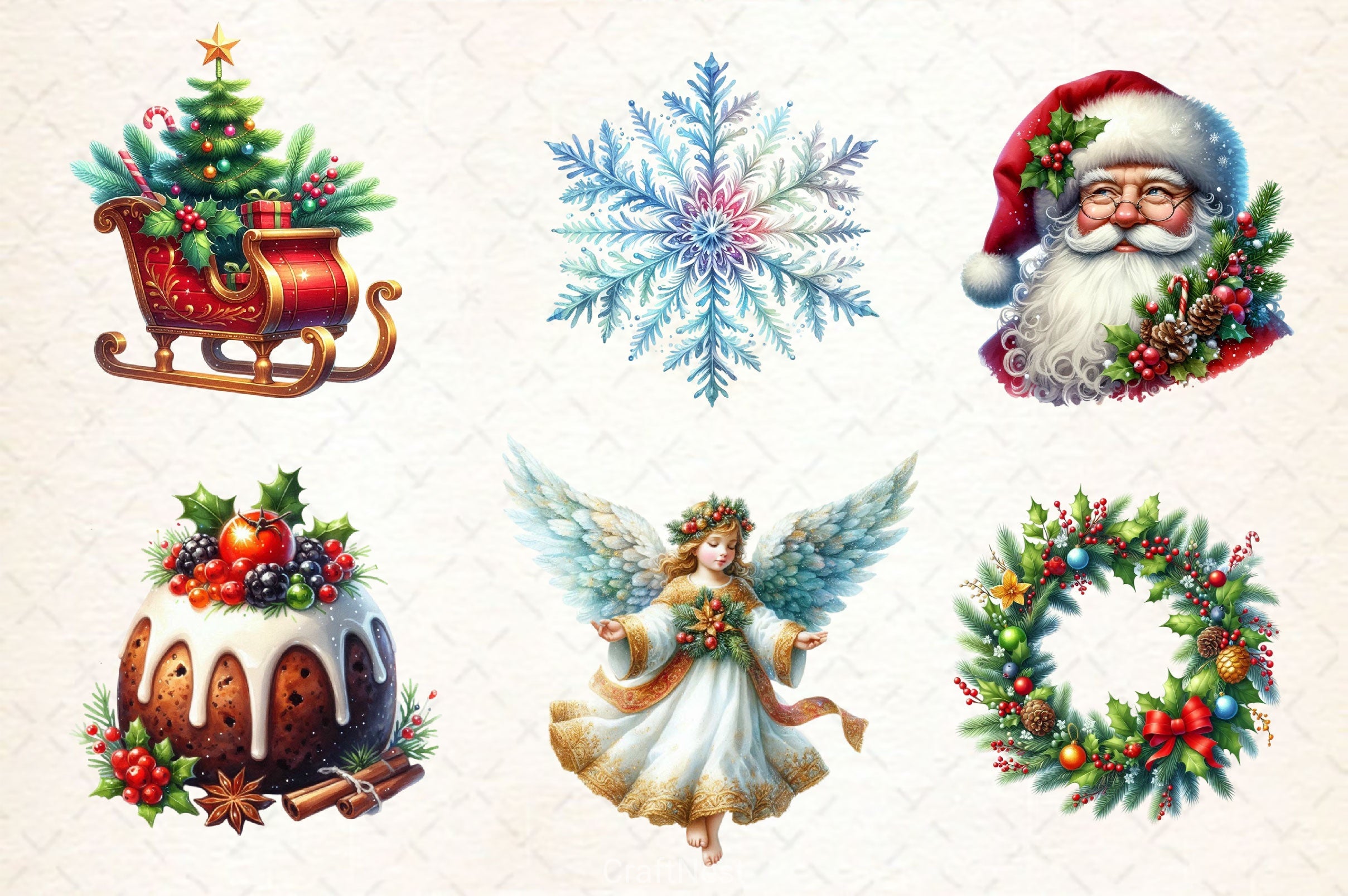 Christmas Clipart Bundle 5 - CraftNest - Digital Crafting and Art