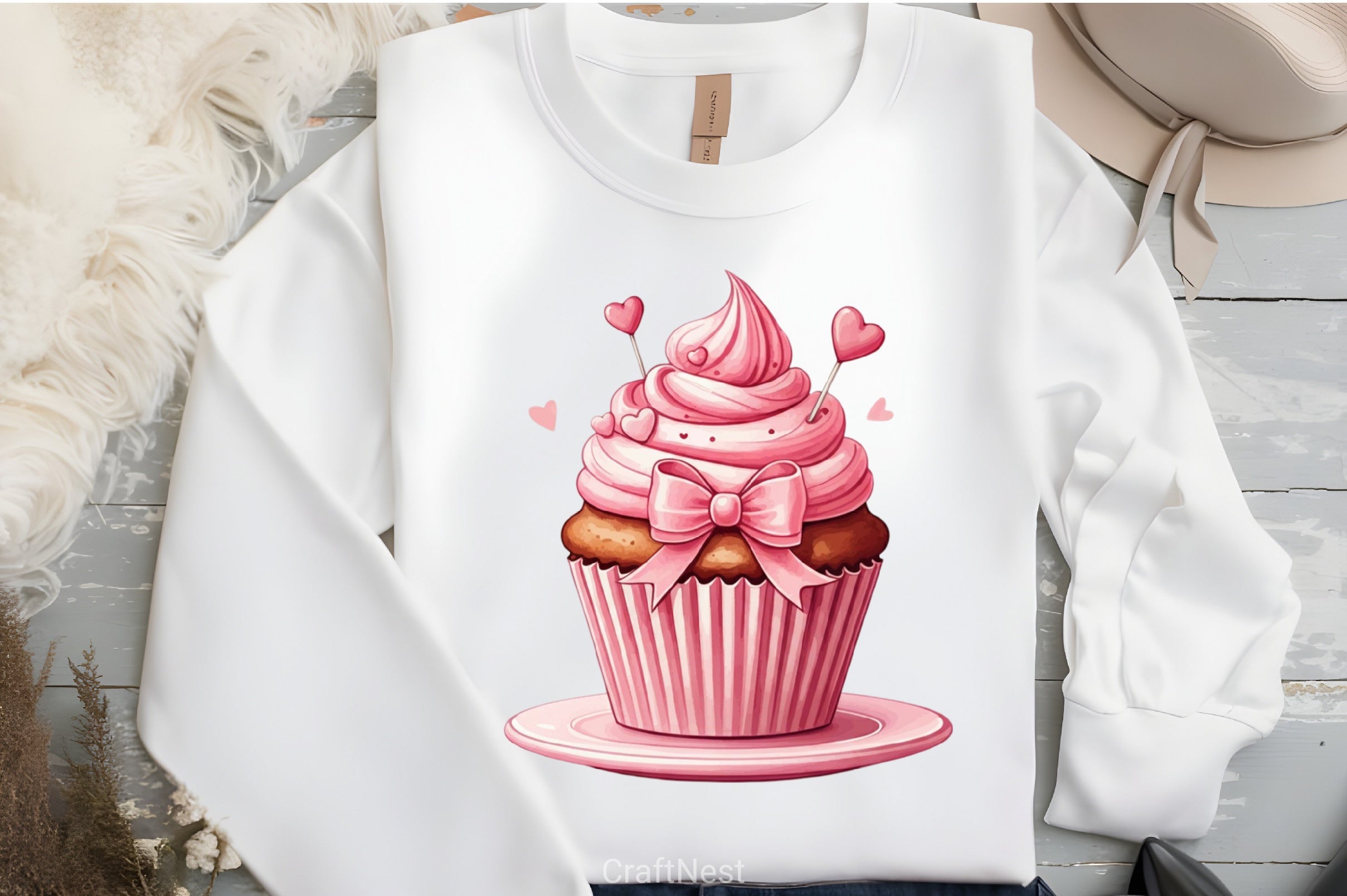 Valentine Cupcake Clipart Bundle 5 - CraftNest - Digital Crafting and Art