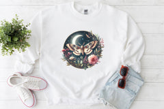 Moth Circle Clipart Bundle - CraftNest - Digital Crafting and Art