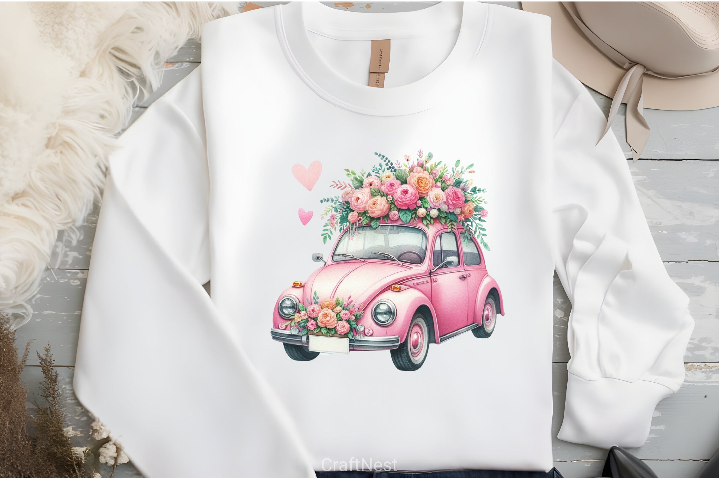 Valentine's Day Car Clipart Bundle - CraftNest - Digital Crafting and Art