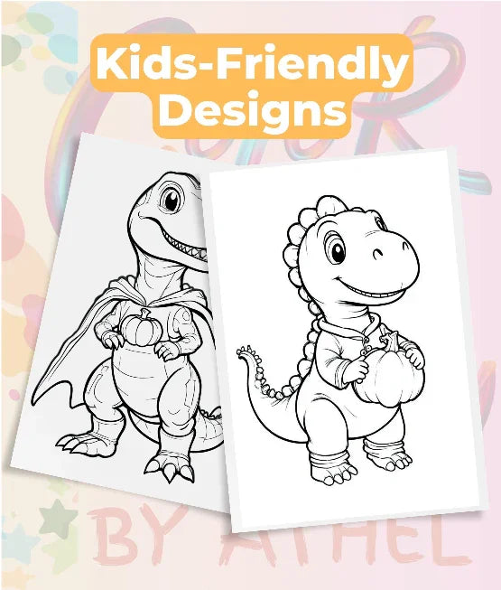 Dinosaur Coloring Books Bundle - CraftNest - Digital Crafting and Art