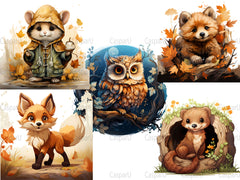 Cute Woodland Clipart - CraftNest