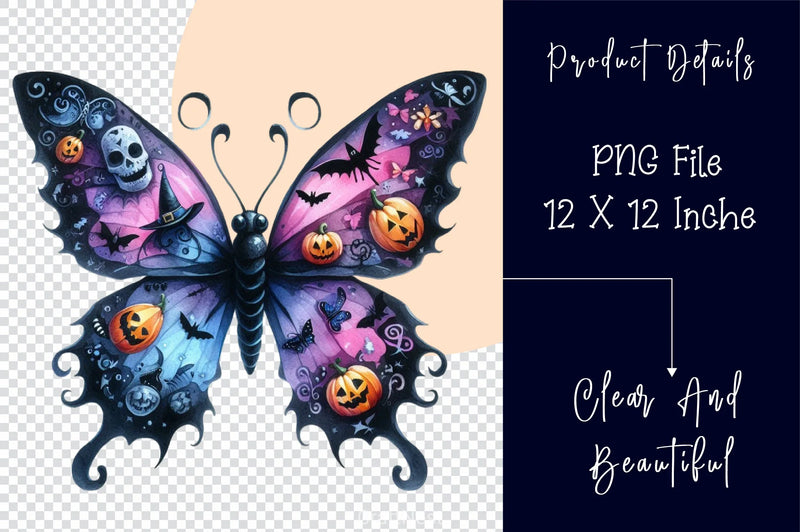 Halloween Butterfly Clipart Bundle - CraftNest - Digital Crafting and Art