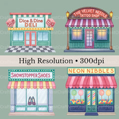 Village Shops Las Vegas Clipart Bundle - CraftNest - Digital Crafting and Art