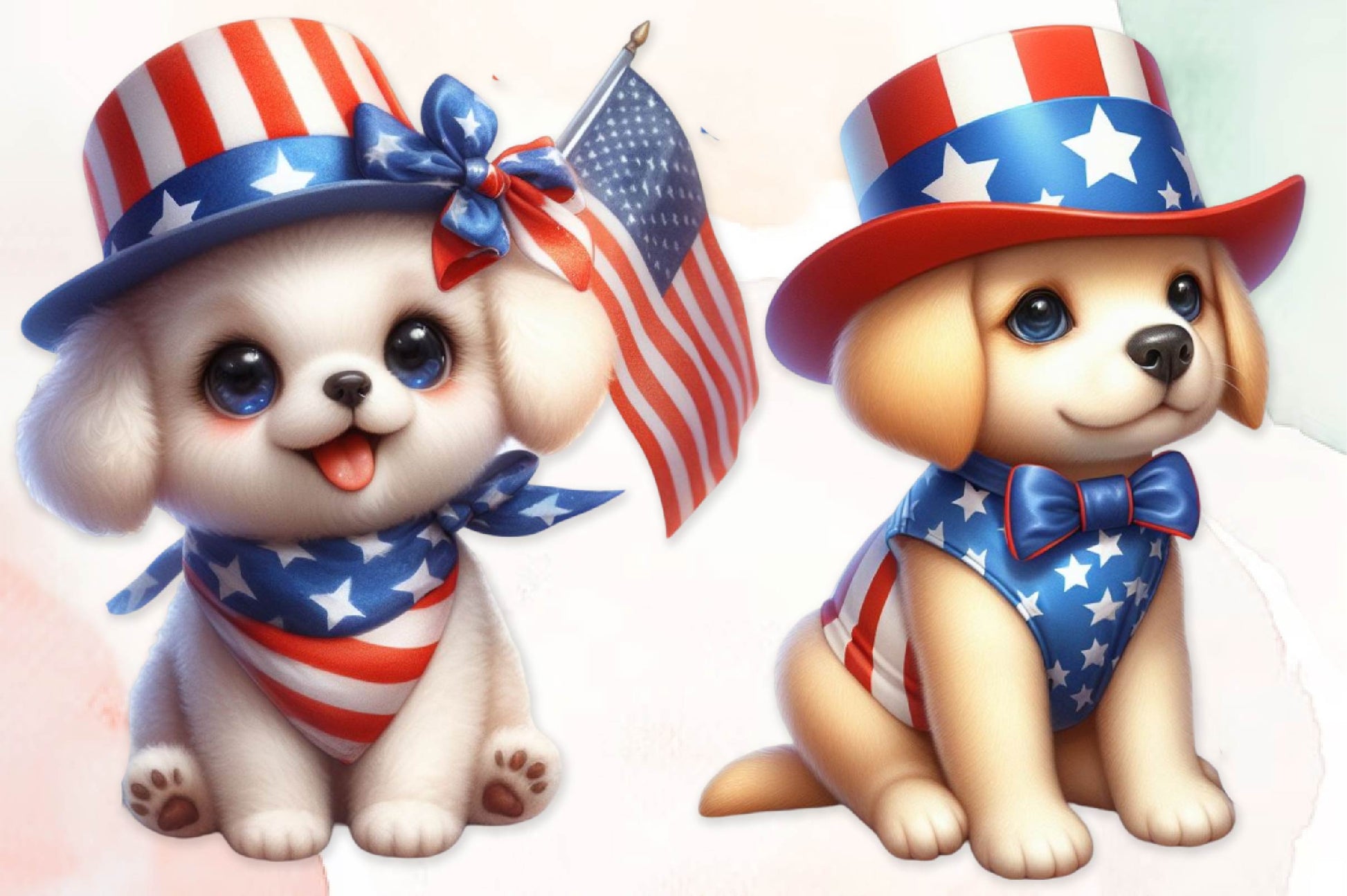 4Th Of July Dog Clipart Bundle 1 - CraftNest - Digital Crafting and Art