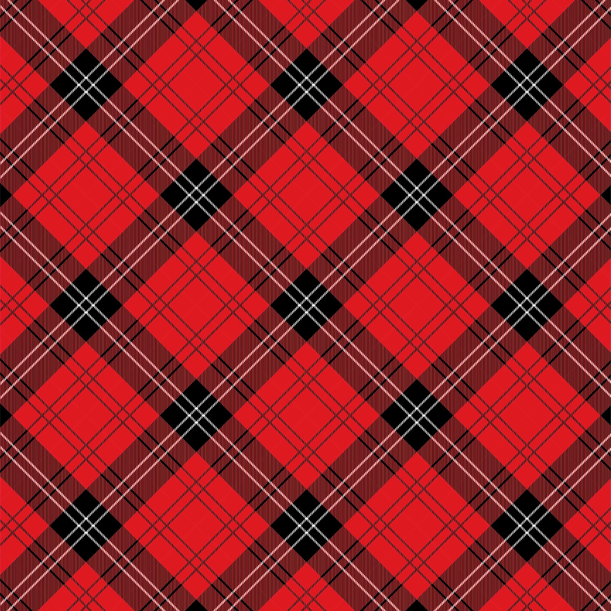 Christmas Cottage Seamless Digital Paper - CraftNest - Digital Crafting and Art