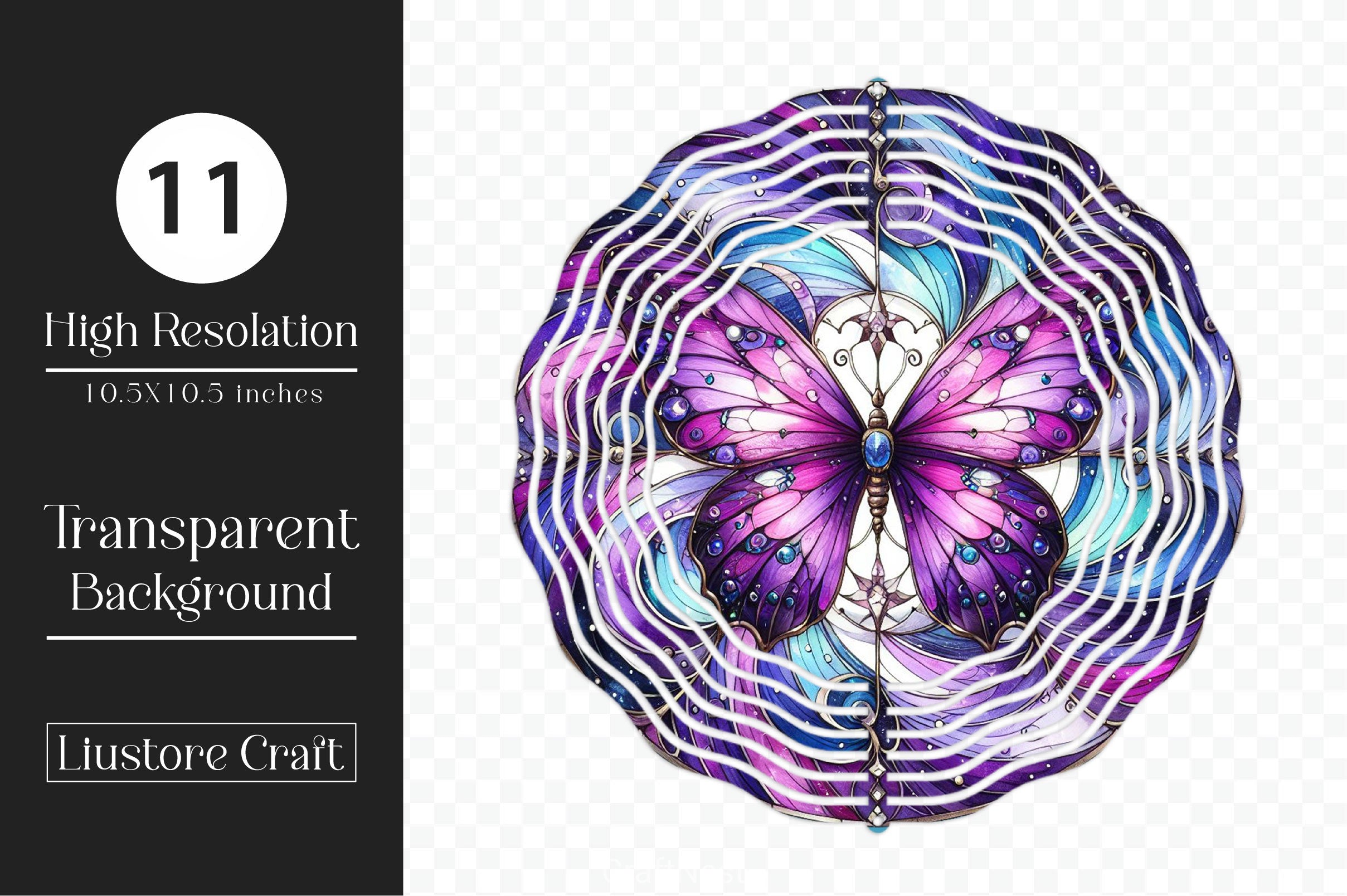 Butterfly Wind Spinner Clipart Bundle - CraftNest - Digital Crafting and Art