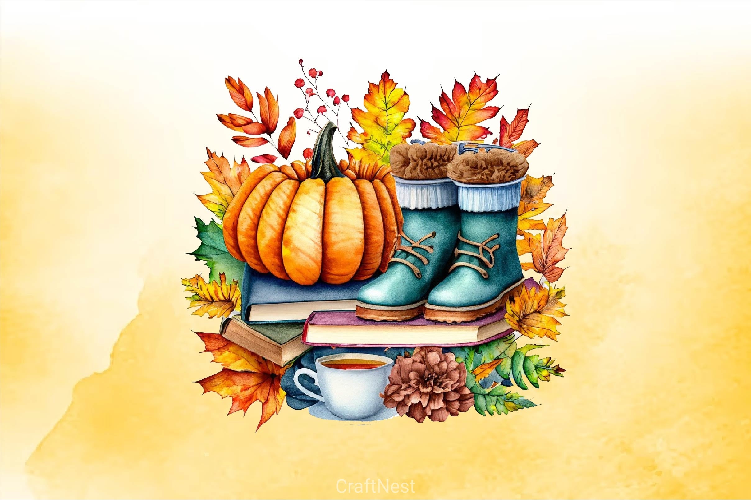 Autumn Pumpkins Clipart Bundle - CraftNest - Digital Crafting and Art