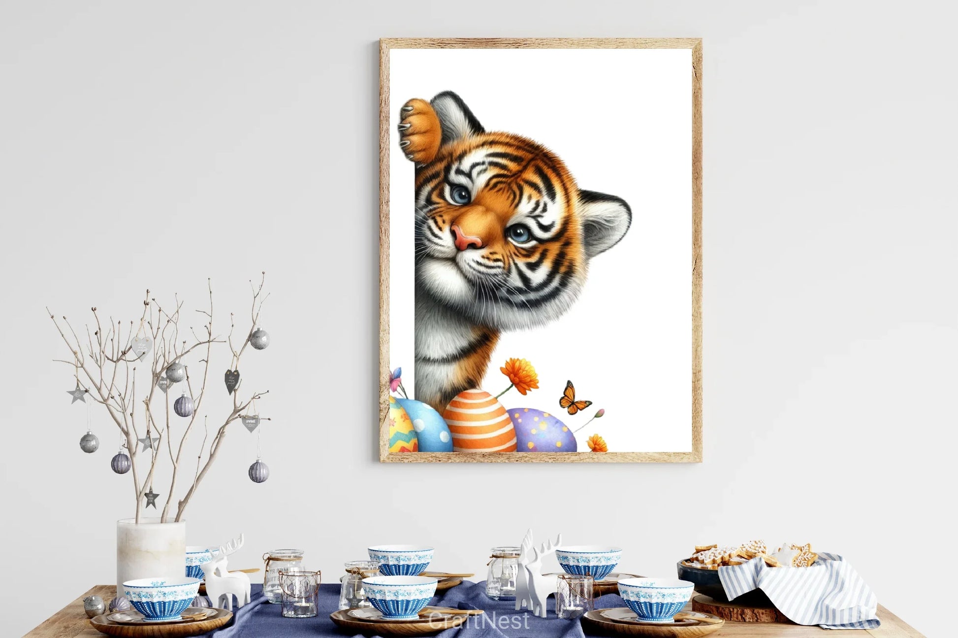 Easter Tiger Clipart Bundle - CraftNest - Digital Crafting and Art