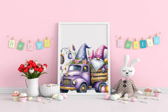 Easter Gnome Truck Clipart Bundle - CraftNest - Digital Crafting and Art