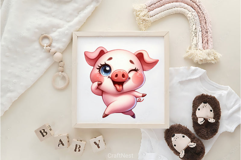 Funny Farm Animals Clipart Bundle 2 - CraftNest - Digital Crafting and Art