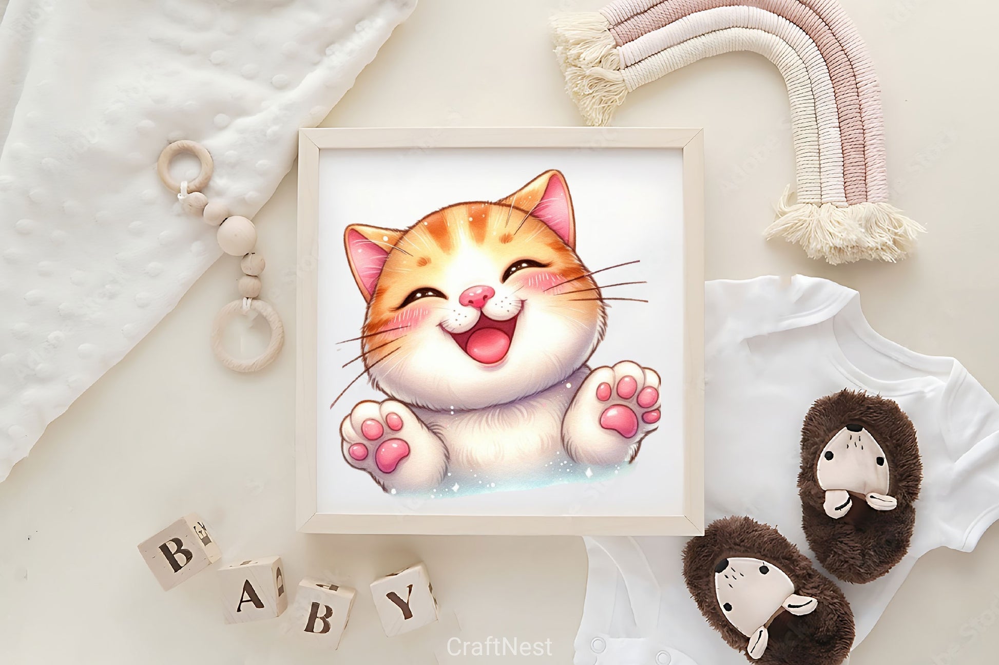 Cute Happy Cat Clipart Bundle - CraftNest - Digital Crafting and Art