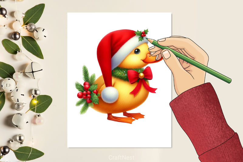 Christmas Duck Clipart Bundle 2 - CraftNest - Digital Crafting and Art