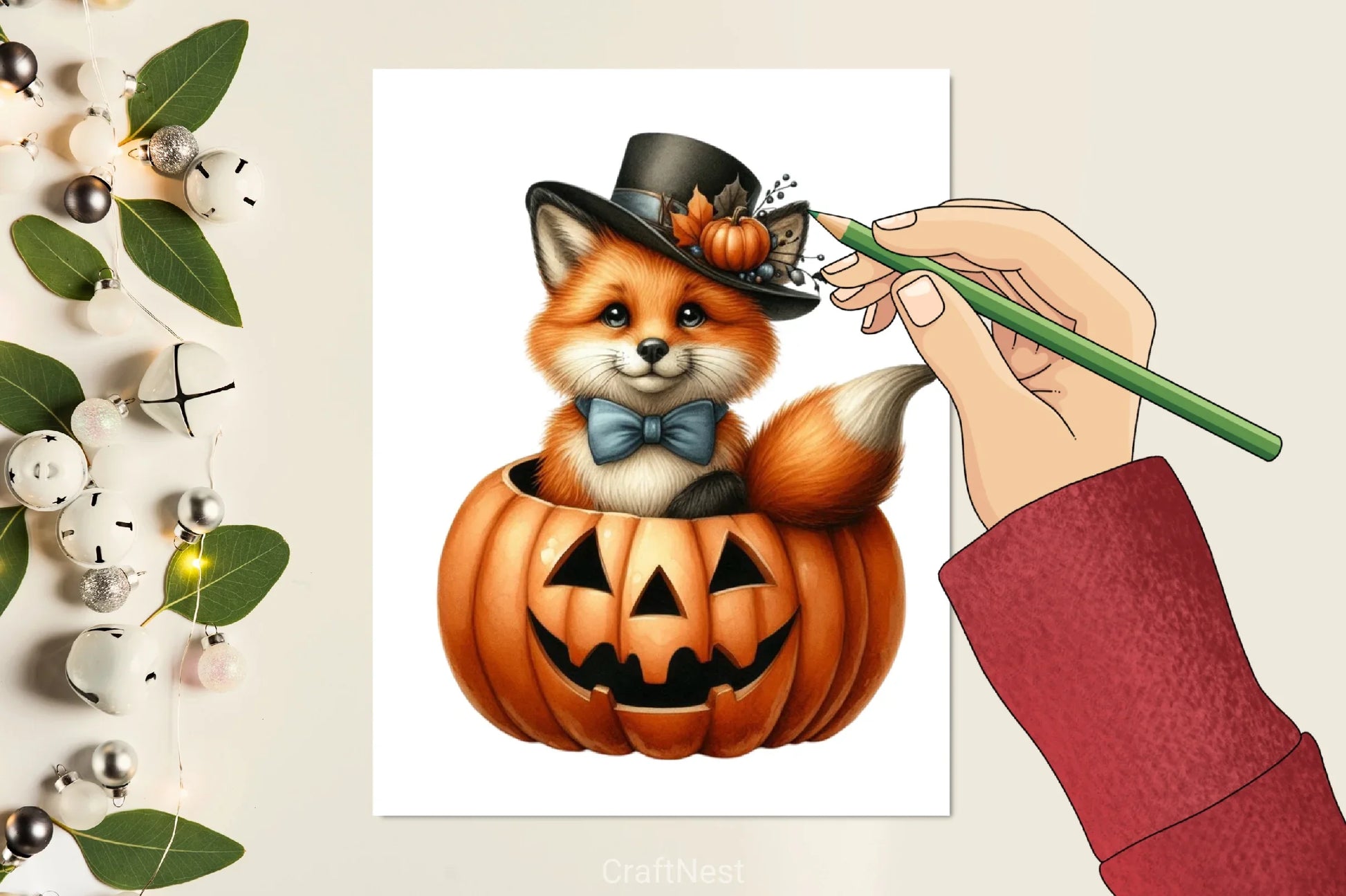 Halloween Fox Pumpkin Clipart Bundle - CraftNest - Digital Crafting and Art