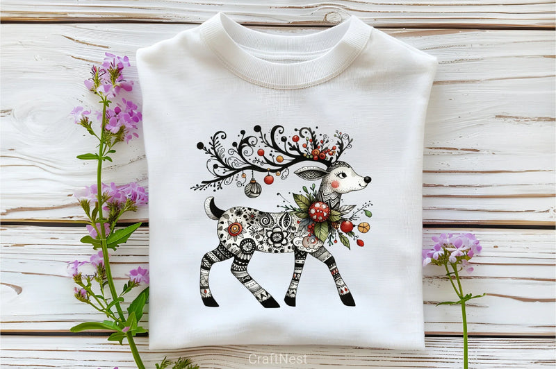Folk Art Christmas Clipart Bundle - CraftNest - Digital Crafting and Art