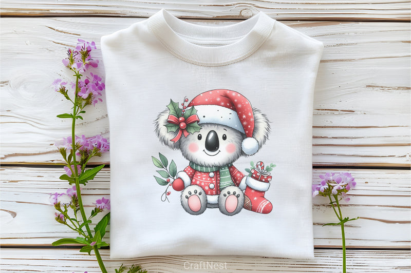 Christmas Koala Clipart Bundle 1 - CraftNest - Digital Crafting and Art