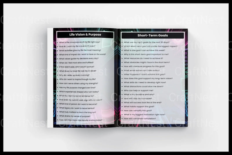 Goal Productivity Prompts for Enhanced Focus - CraftNest - Digital Crafting and Art