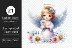 Cute Angel Clipart Bundle - CraftNest - Digital Crafting and Art