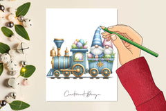 Easter Gnome Train Clipart Bundle - CraftNest - Digital Crafting and Art