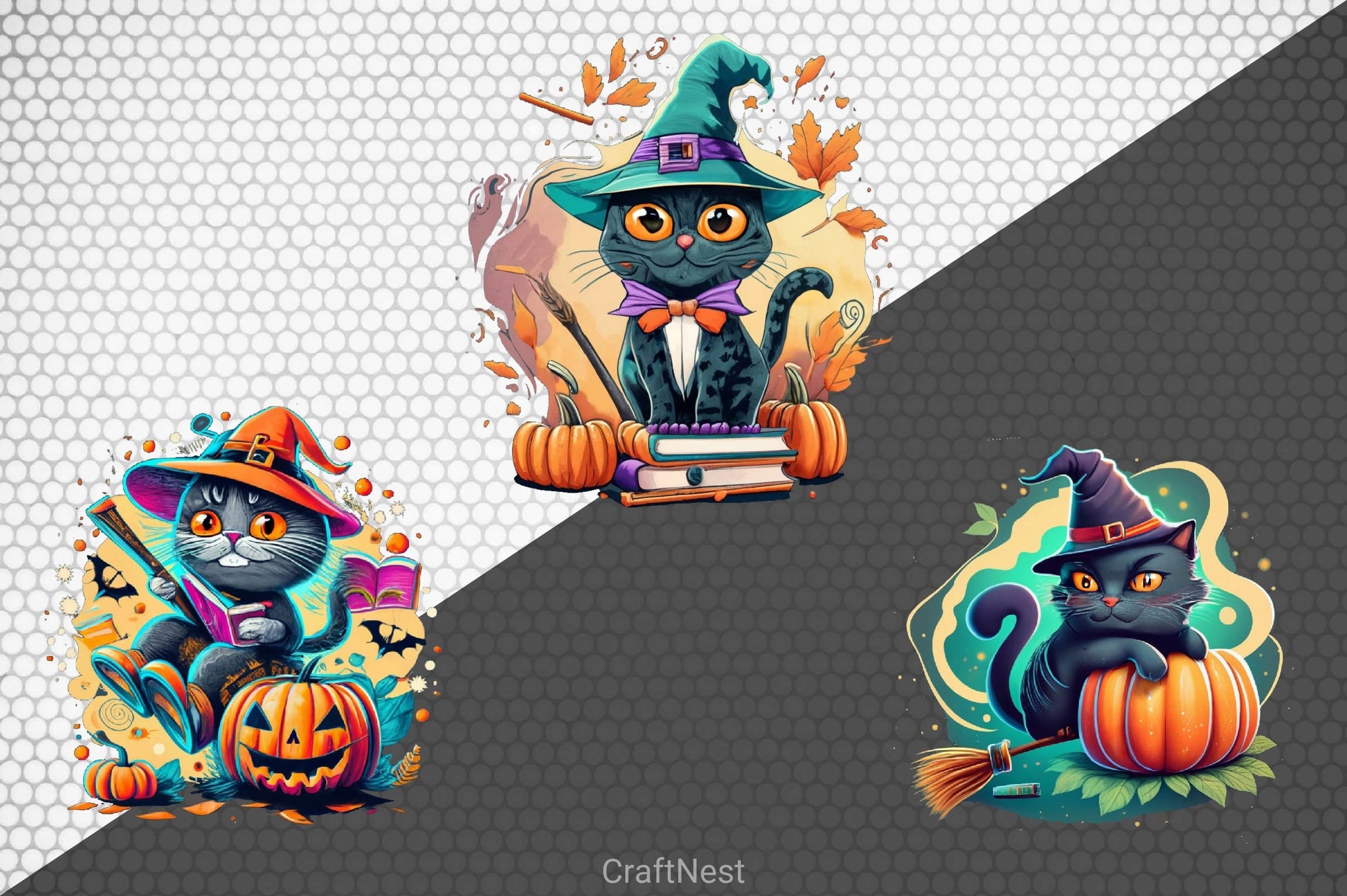 Black Cat Clipart Bundle 11 - CraftNest - Digital Crafting and Art